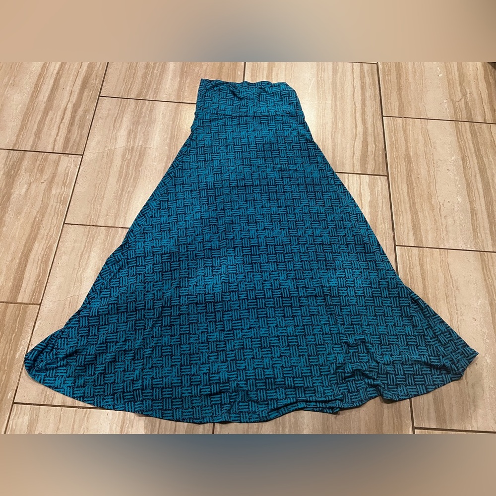 Maxi Long Teal Skirt by LuLaRoe